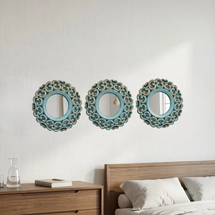 Set 3 Marcos De Espejos Estilo Arabe Decorativo Calipso Deco