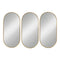 Set 3 Marcos de Espejos Ovalados Modernos Decorativos Pared