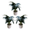 Set 3 Plantas Artificiales Decorativa Estilo Tropical Hogar
