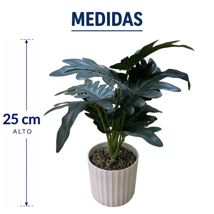 Set 3 Plantas Artificiales Decorativa Estilo Tropical Hogar
