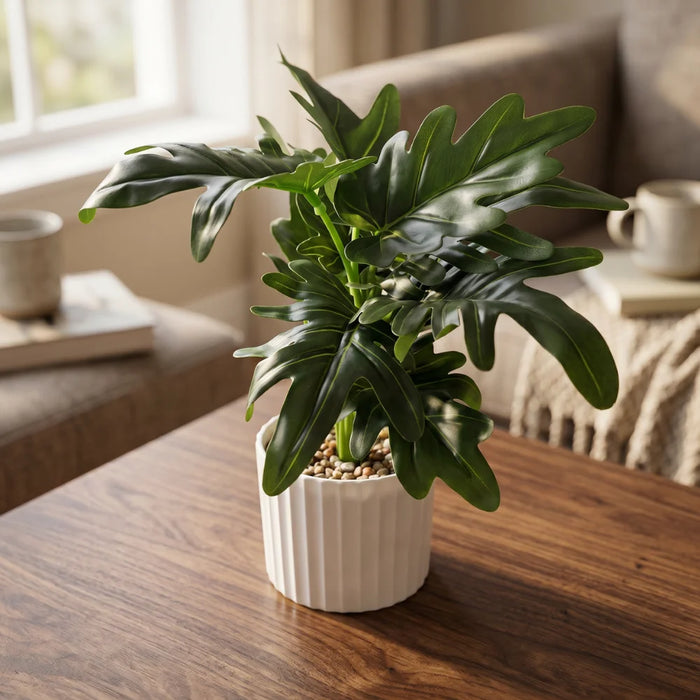 Set 3 Plantas Artificiales Decorativa Estilo Tropical Hogar