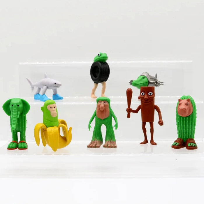 Set 6 Figuras Brainrot Cajita Sorpresa Tralalero Tralala