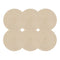 Set 6 Individuales Redondos De Mesa Beige Decorativos