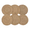 Set 6 Individuales Redondos Para Comedor Terraza Manteles