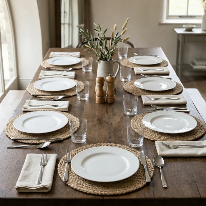 Set 6 Individuales Redondos Para Comedor Terraza Manteles