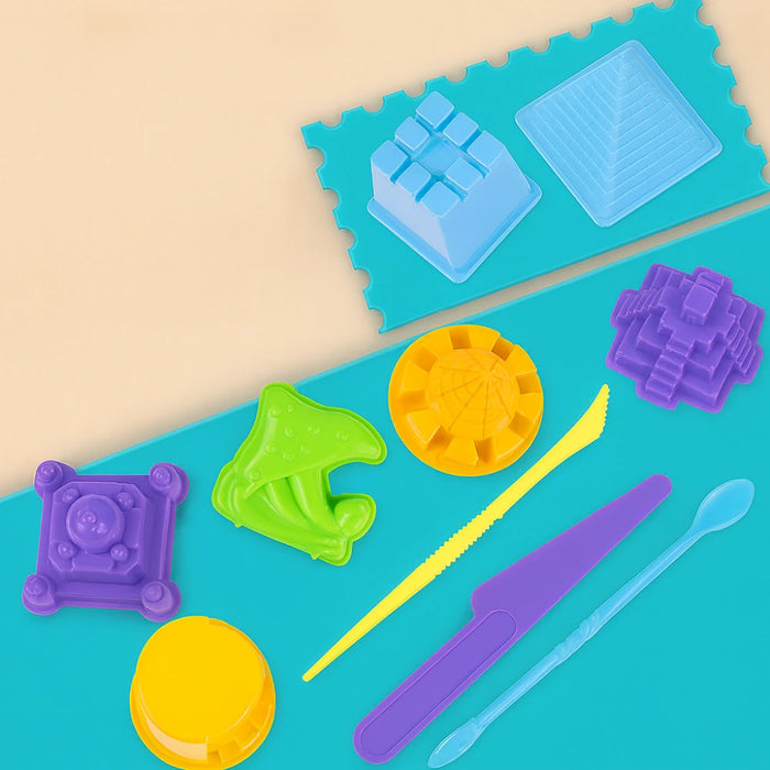 Set De Arena Magica Con Accesorios Y Moldes Playa Mar