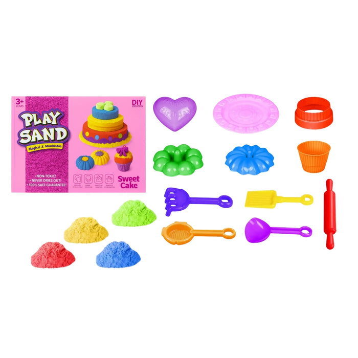 Set De Arena Magica Infantil Con Accesorios y Moldes Variado