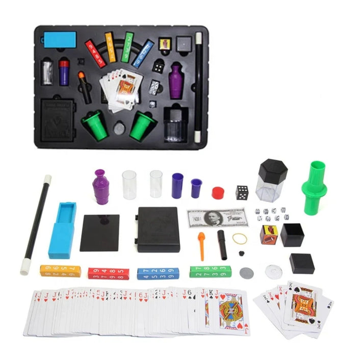 Set Juego De Magia Magic 150 Trucos De Mago Con Varita Niños