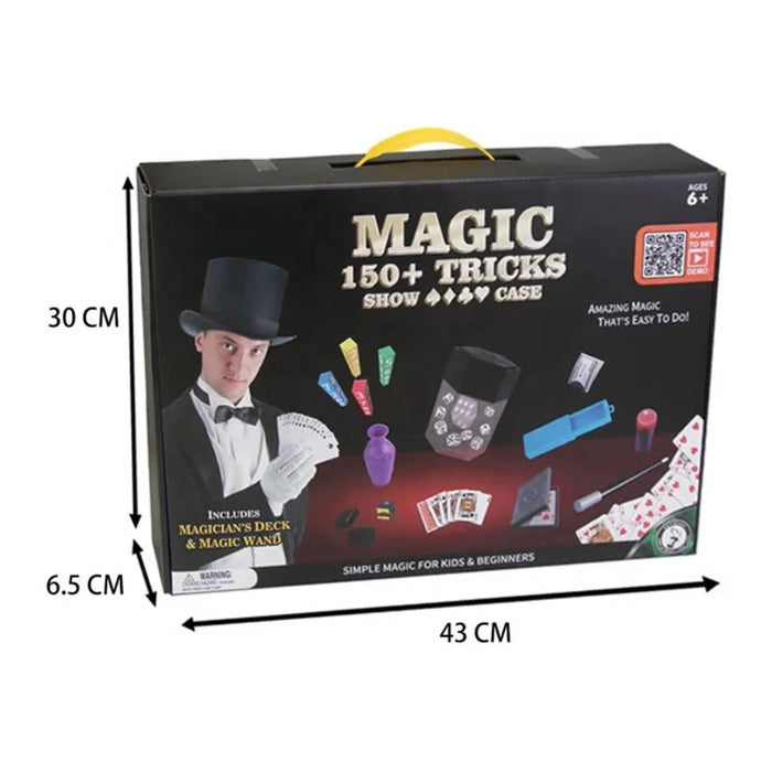 Set Juego De Magia Magic 150 Trucos De Mago Con Varita Niños