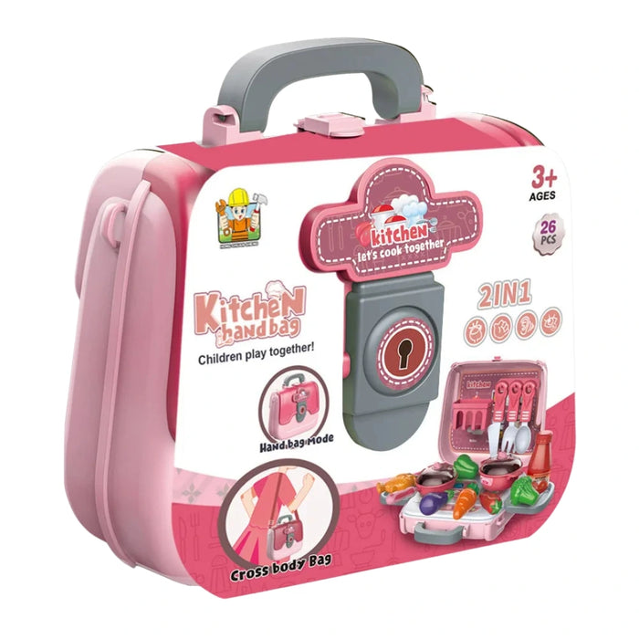 Set Maleta Maletin De Cocina 3 En 1 Infantil Niños Juguete