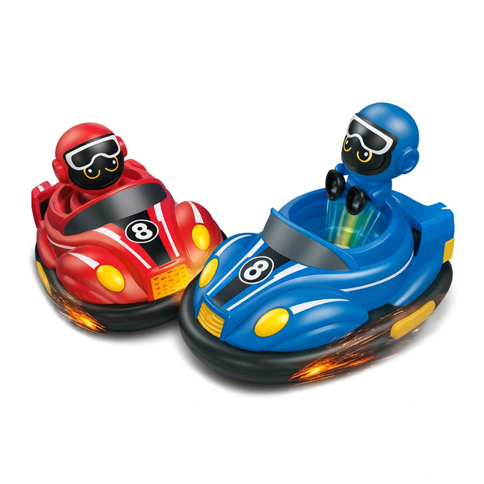 Set de Autitos Chocadores a Control Remoto Piloto Go Kart