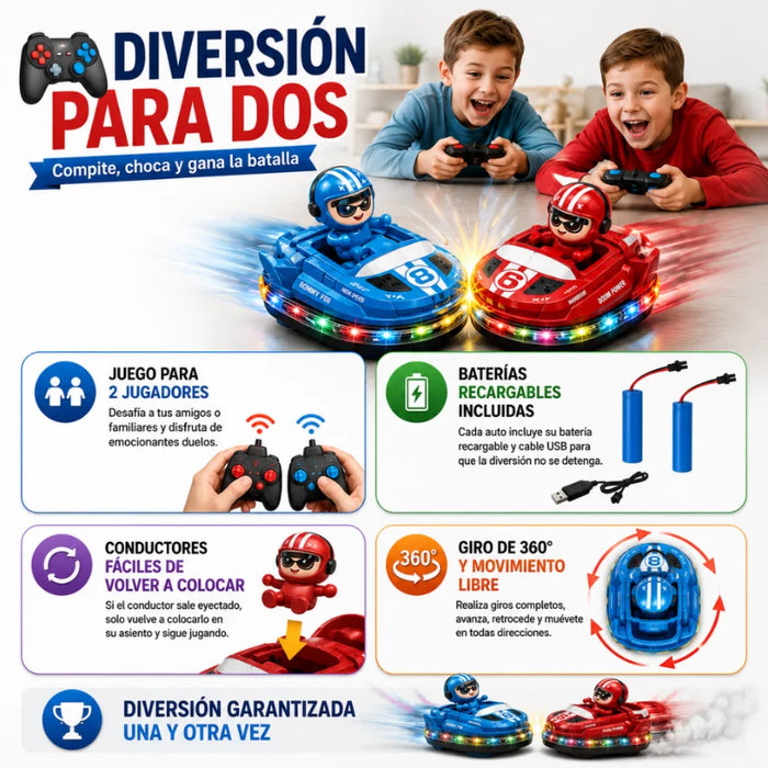 Set de Autitos Chocadores a Control Remoto el Piloto Salta