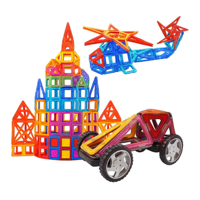 Set de Construccion Magnetico Piezas Magneticas 118 Piezas