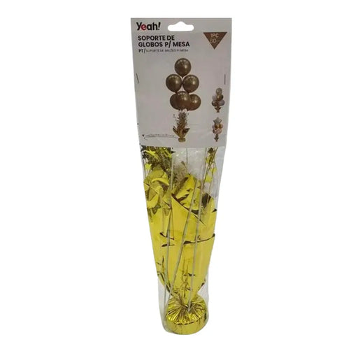 Soporte De Globos Para Mesa Cumpleaños Dorado 80 Cm Cotillon - Fliperex
