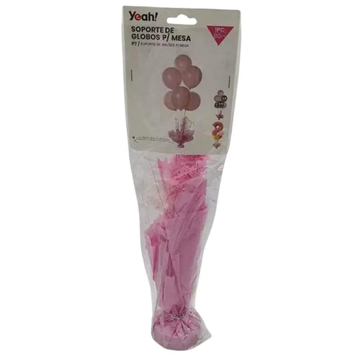 Soporte De Globos Para Mesa Cumpleaños Rosado 80 Cm - Fliperex