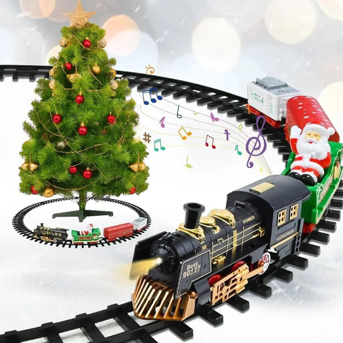Tren Electrico Navideño Base de Arbol Decorativo Navidad