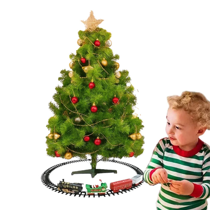 Tren Electrico Navideño Base de Arbol Decorativo Navidad