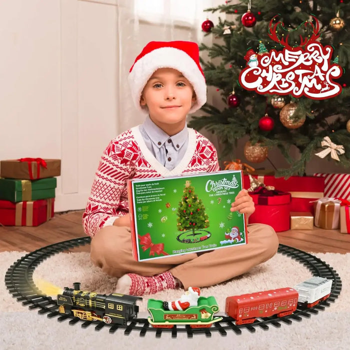 Tren Electrico Navideño Base de Arbol Decorativo Navidad