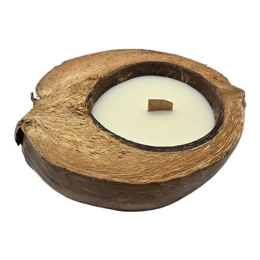 Vela Aromatica Ecologica Aroma De Coco Natural Cera Natural - Fliperex