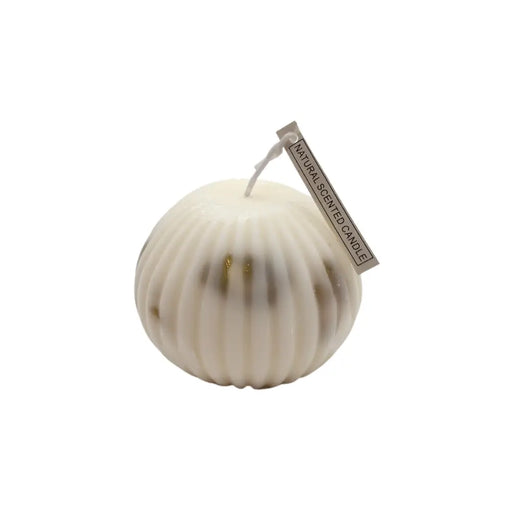 Vela Aromática Perfumada Blanca Esférica Decoración Hogar - Fliperex