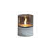 Vela Artificial De Cristal Con Efecto Llama Blanca Luz Led S - Fliperex