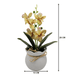 Planta Artificial Orquidea Decorativa Beige Maceta Resina - Fliperex