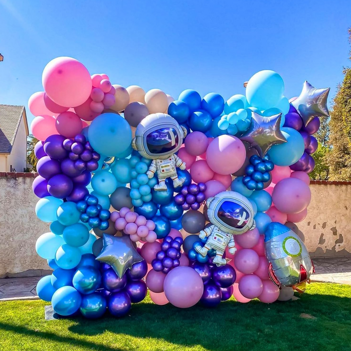 Globos Morado Metalizado 50 Unidades Tamaño 25 Cm