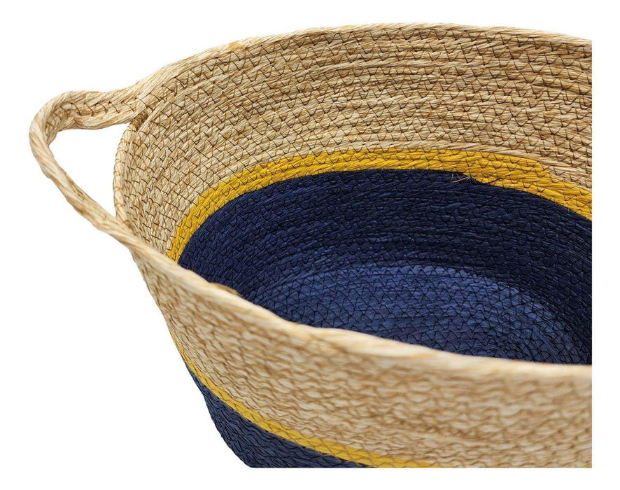 Canasto Decorativo Mimbre Cesta Yute Rustica 3 Colores P - Fliperex