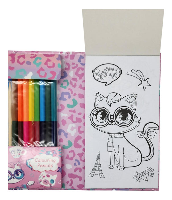 Set De Arte Para Niños Lapices Dibujos y Pizarra Colorear