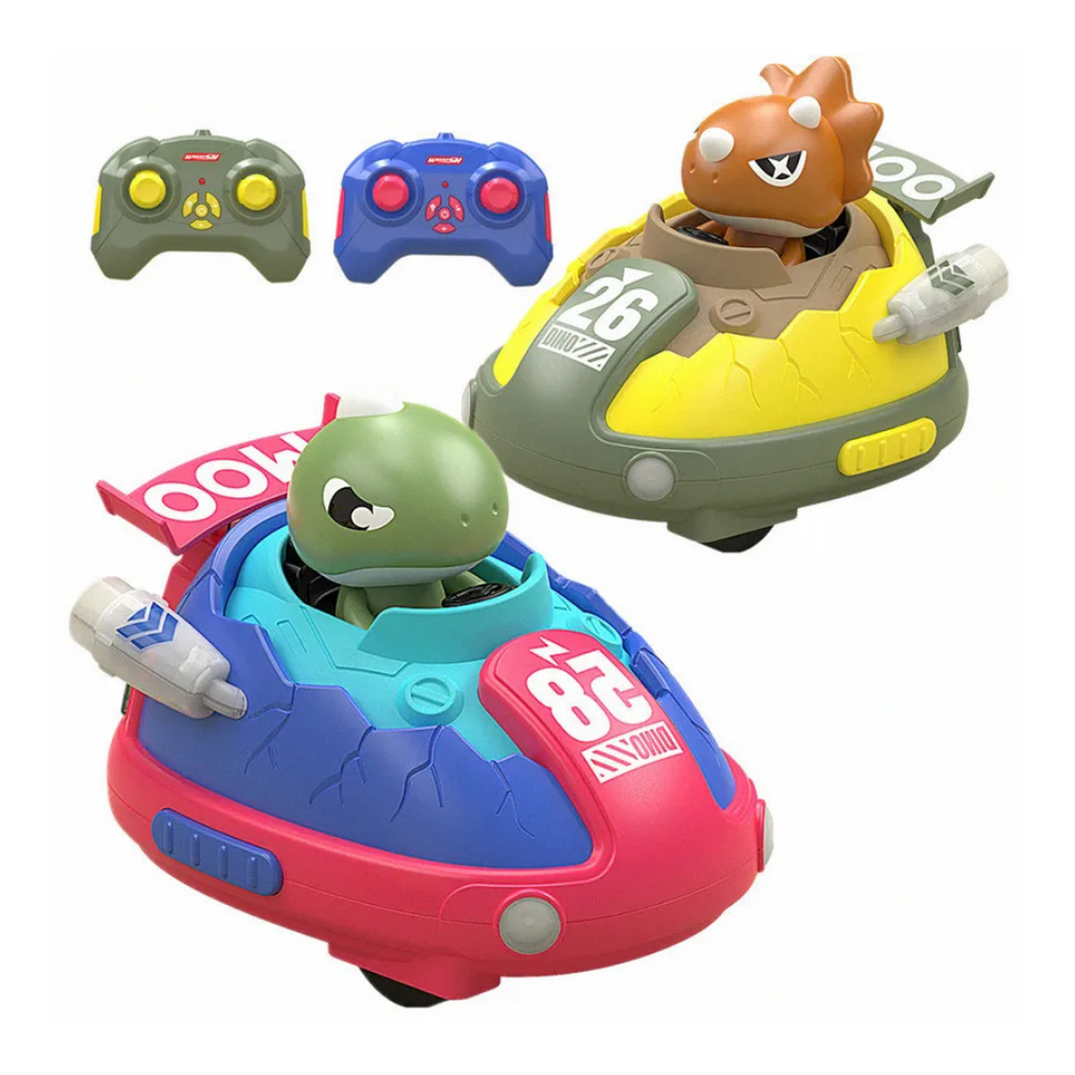 Set de Autitos Chocadores a Control Remoto Piloto Saltarin — Fliperex