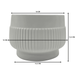 Macetero Maceta De Ceramica Lineas Relieve Blanco M - Fliperex