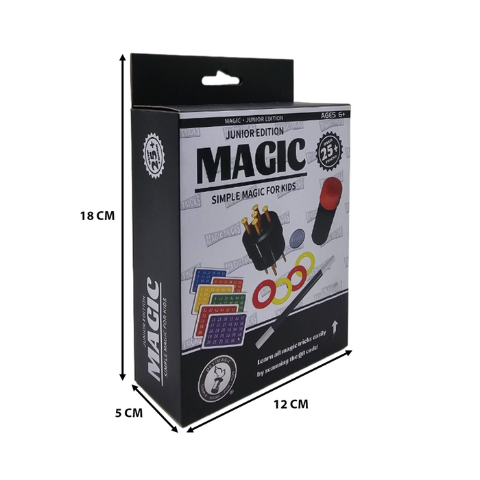 Set Juego De Magia Magic 25 Trucos De Mago Con Varita Niños