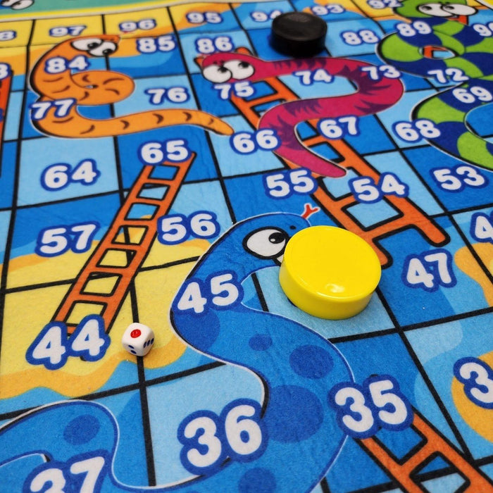 Juego De Mesa 2 En 1 Ludo Y Serpientes Y Escaleras Familiar