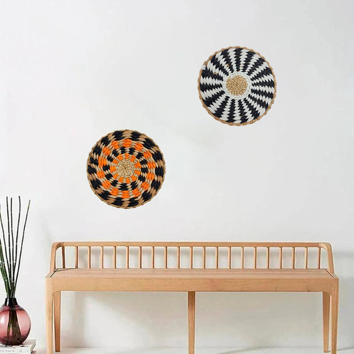 Circulo Decoración De Mimbre Para Pared Casa Terraza Pequeño