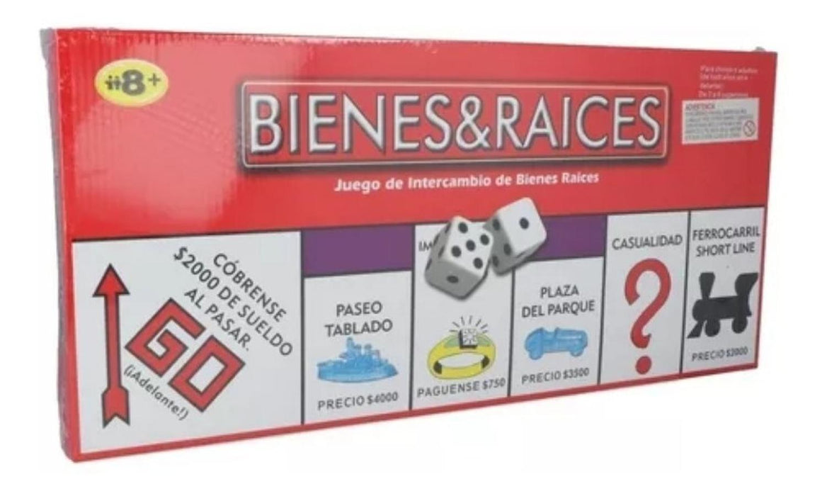 Juego Monopolio Bienes Y Raices Tablero Juego De Mesa