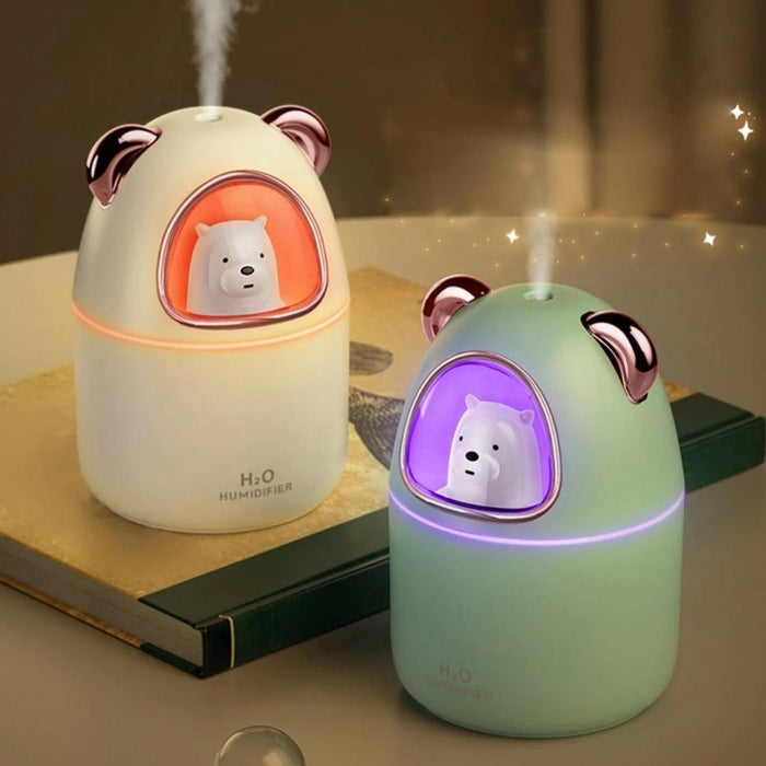 Humidificador Usb De Osito Kawaii Vaporizador De Aromas