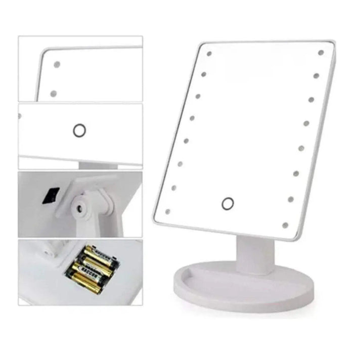 Espejo Para Cosmetiquero Espejo Para Maquillaje Con Luz Led - Fliperex