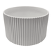 Macetero Maceta De Ceramica Blanco Lineas Verticales Grande - Fliperex