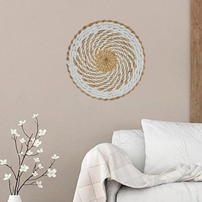 Circulo Decoración De Mimbre Para Pared Casa Terraza Mediano