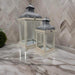 Farol Calentador De Vela Costero De Madera Blanco Vintage S - Fliperex