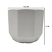 Macetero Maceta De Ceramica Blanco Lineas Verticales M - Fliperex