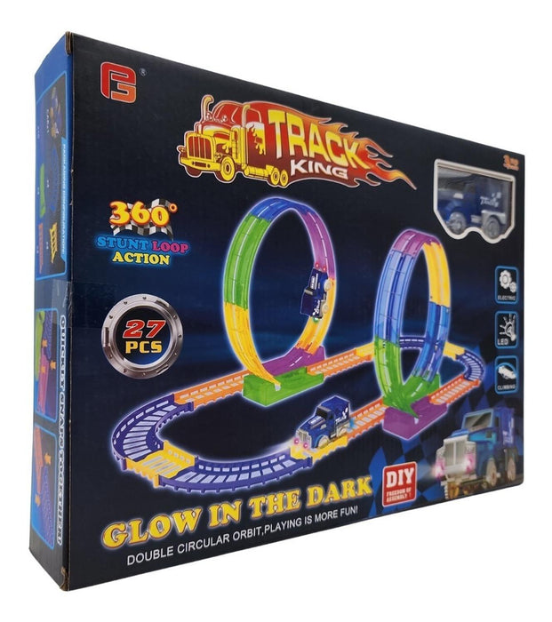 Pista De Carreras Luminosa Track King 360 Stunt Loop Grande