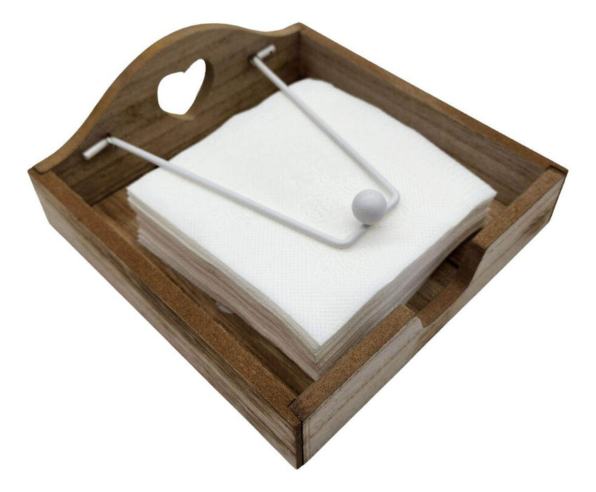 Porta Servilletas De Madera Estilo Vintage Buena Calidad - Fliperex