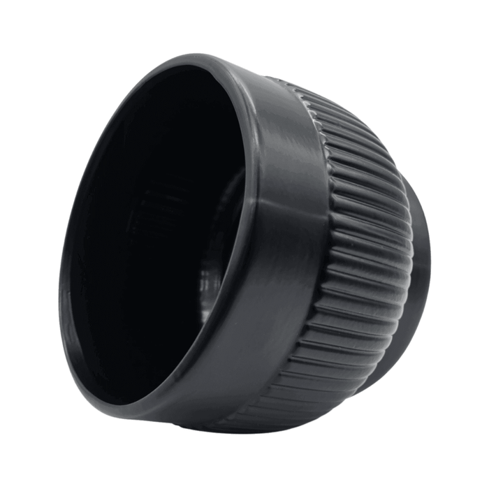 Macetero Maceta De Ceramica Lineas Relieve Negro L - Fliperex