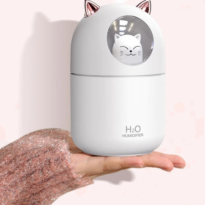 Humidificador Usb De Gatito Kawaii Vaporizador De Aromas