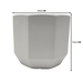 Macetero Maceta De Ceramica Blanco Lineas Verticales S - Fliperex