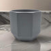 Macetero Maceta De Ceramica Gris Lineas Verticales S - Fliperex
