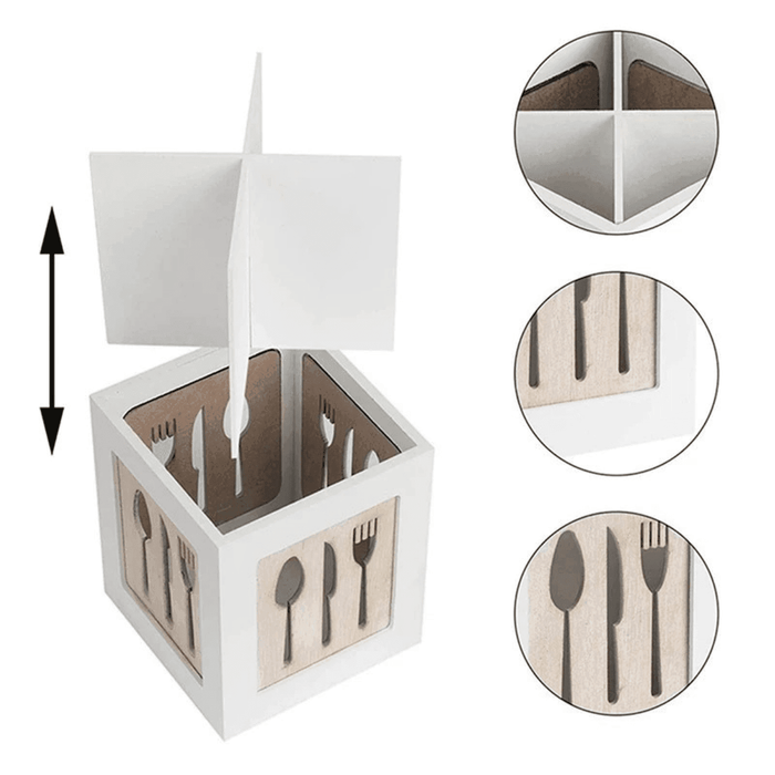Organizador De Servicios Cubiertos De Cocina Porta Servicios - Fliperex