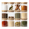 Set 12 Frascos de Especias Condimentos Con Tapa Bambu Cocina