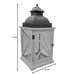 Farol Calentador De Vela Costero De Madera Blanca Vintage M - Fliperex
